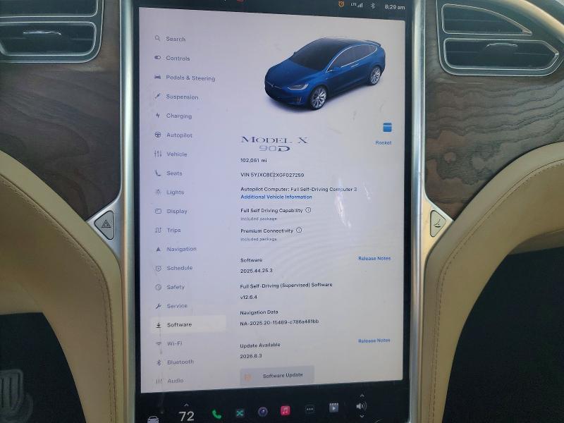 Продаж на аукціоні авто 2016 Tesla Model X, vin: 5YJXCBE2XGF027259, номер лоту: 48038026