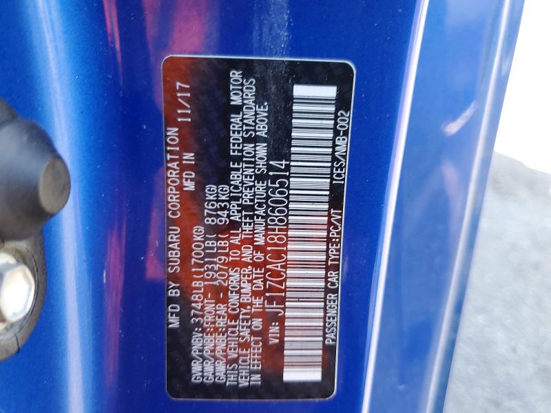 Aukcja sprzedaży 2017 Subaru Brz, vin: JF1ZCAC18H8606514, numer aukcji: 46530946