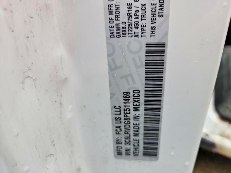 Продажа на аукционе авто 2023 Ram Promaster 2500, vin: 3C6LRVDG8PE511469, номер лота: 41610496