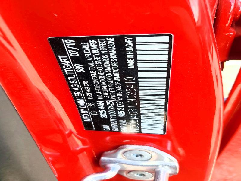 Auction sale of the 2020 Mercedes-benz Cla, vin: WDD5J4GB1LN025410, lot number: 41722386