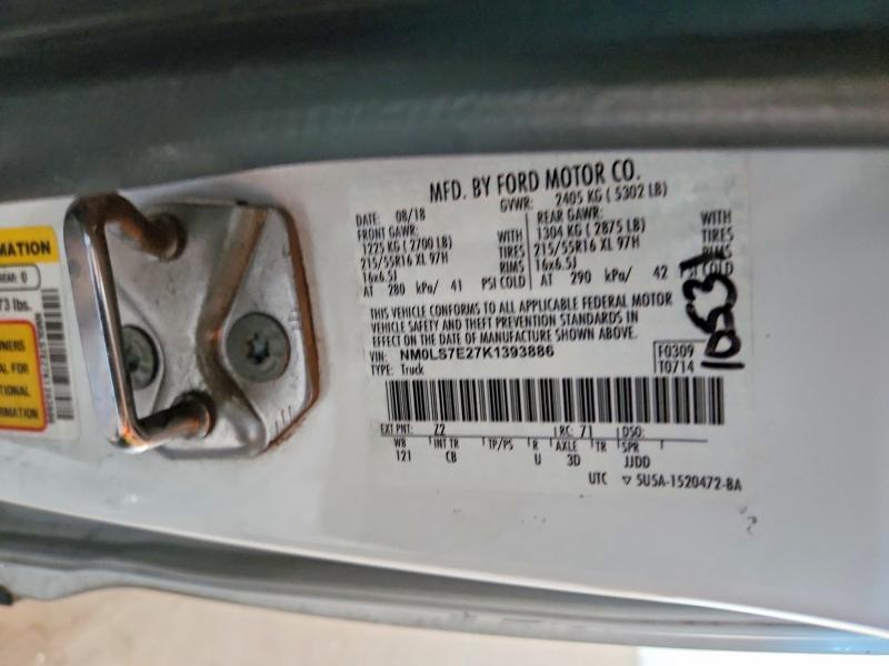 54024496 :رقم المزاد ، NM0LS7E27K1393886 vin ، 2019 Ford Transit Connect مزاد بيع