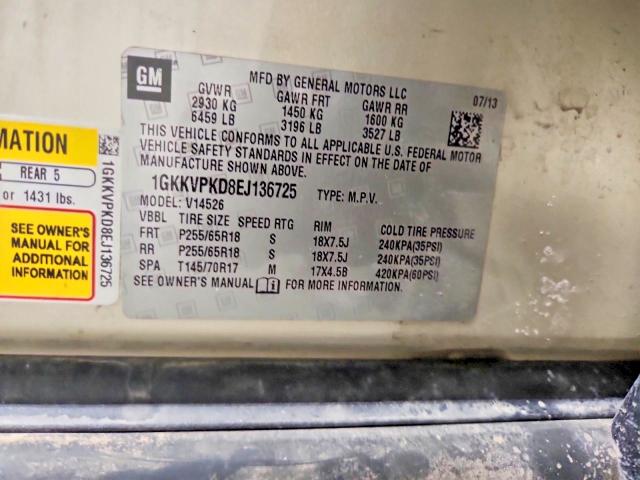 Auction sale of the 2014 Gmc Acadia, vin: 1GKKVPKD8EJ136725, lot number: 45478926