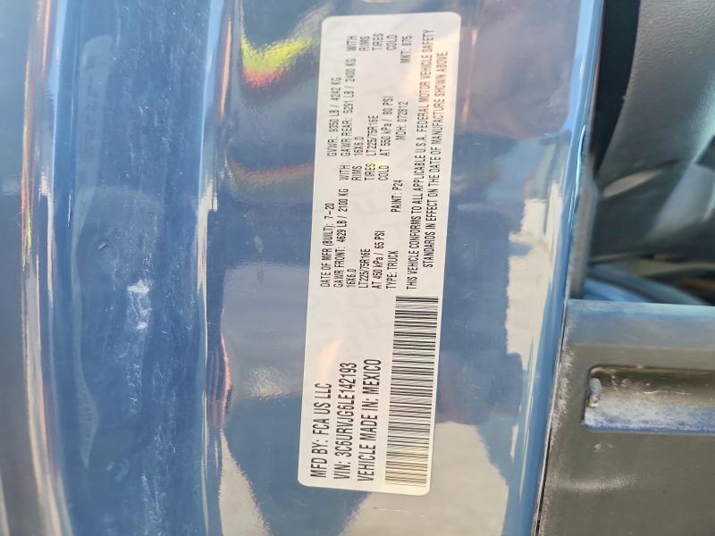 Продаж на аукціоні авто 2020 Ram Promaster 3500, vin: 3C6URVJG6LE142193, номер лоту: 41659736