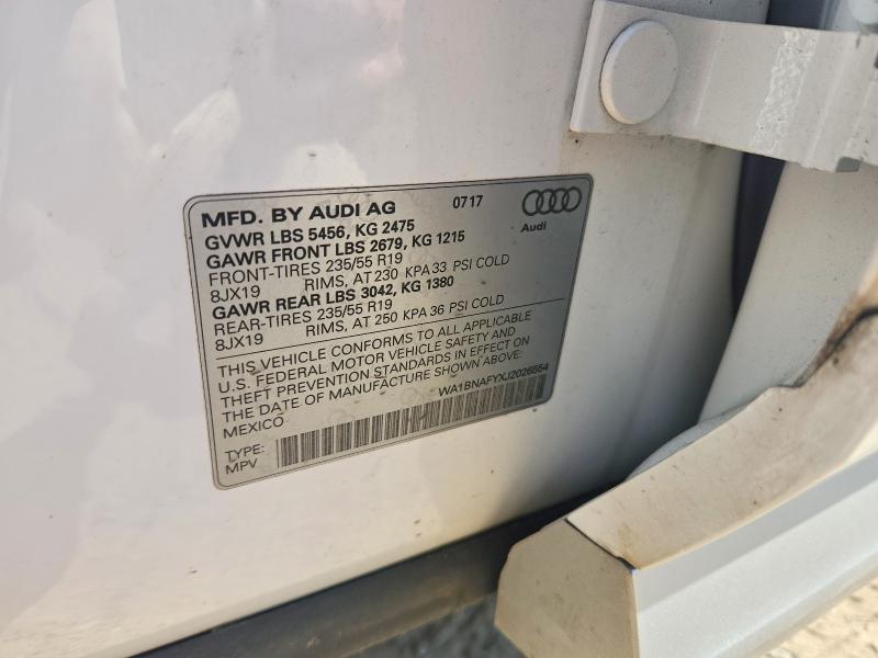 Продажа на аукционе авто 2018 Audi Q5, vin: WA1BNAFYXJ2026554, номер лота: 45932026