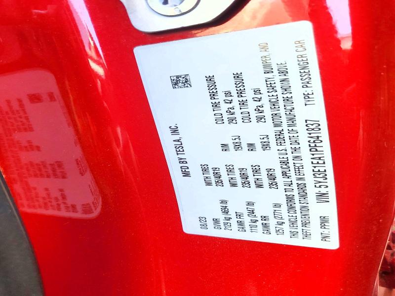 Aukcja sprzedaży 2023 Tesla Model 3, vin: 5YJ3E1EA1PF641837, numer aukcji: 79766405