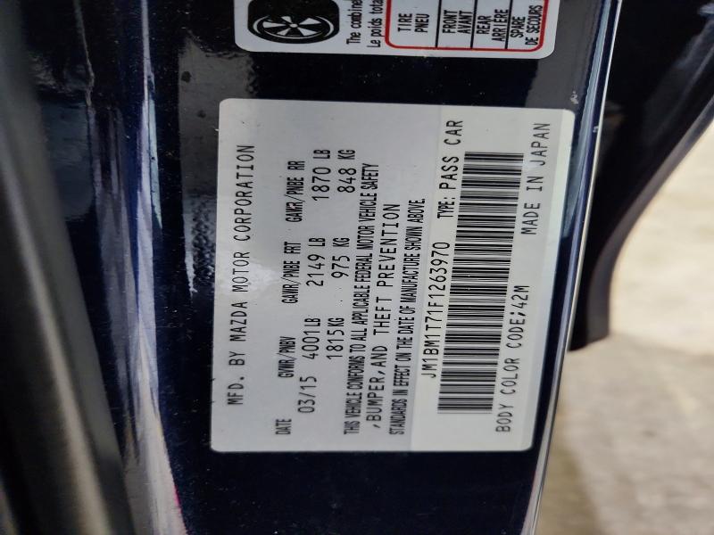 79740815 :رقم المزاد ، JM1BM1T71F1263970 vin ، 2015 Mazda 3 مزاد بيع