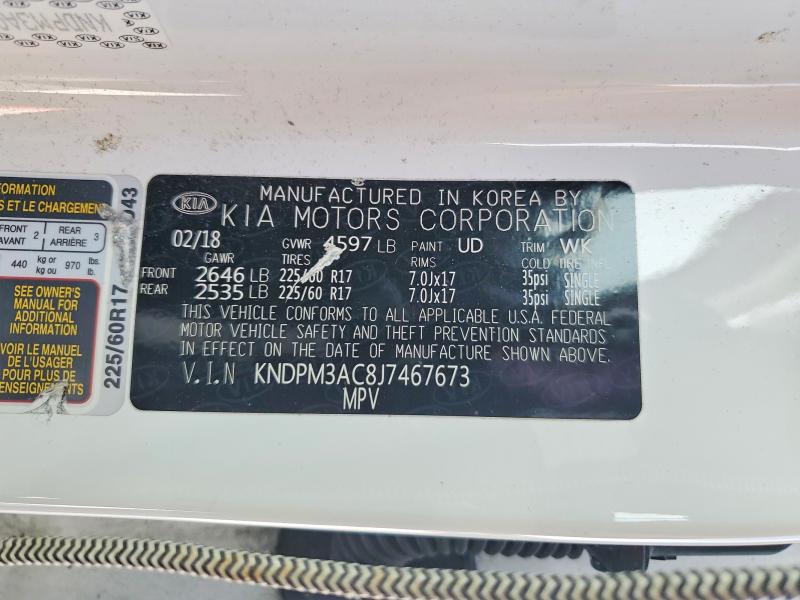 Продажа на аукционе авто 2018 Kia Sportage, vin: KNDPM3AC8J7467673, номер лота: 46228256