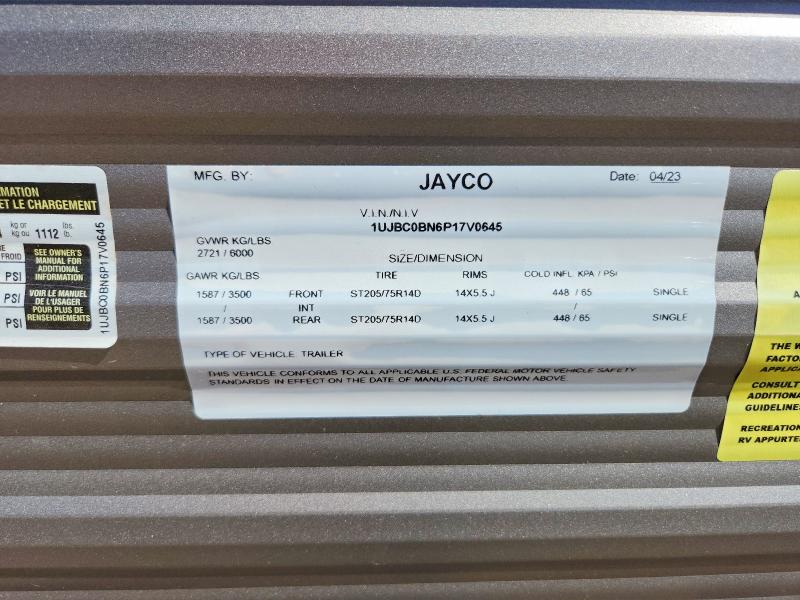 Aukcja sprzedaży 2023 Jayco Jay Flight 28bhs, vin: 1UJBC0BN6P17V0645, numer aukcji: 45520206
