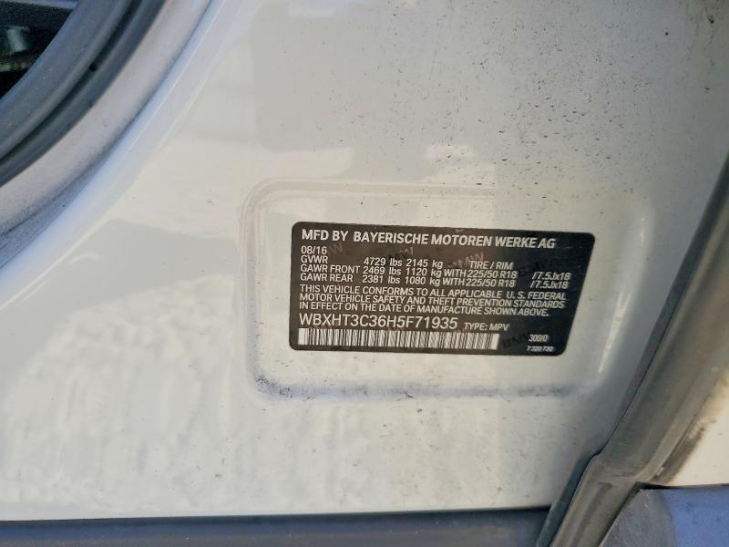 Aukcja sprzedaży 2017 Bmw X1, vin: WBXHT3C36H5F71935, numer aukcji: 46260046