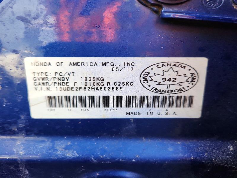 Aukcja sprzedaży 2017 Acura Ilx, vin: 19UDE2F82HA802889, numer aukcji: 79573235