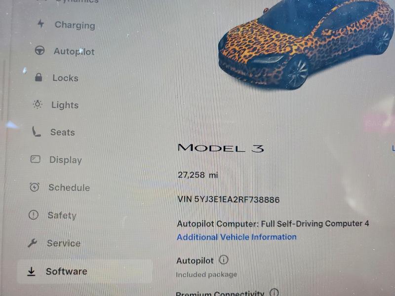 Aukcja sprzedaży 2024 Tesla 3, vin: 5YJ3E1EA2RF738886, numer aukcji: 47023076