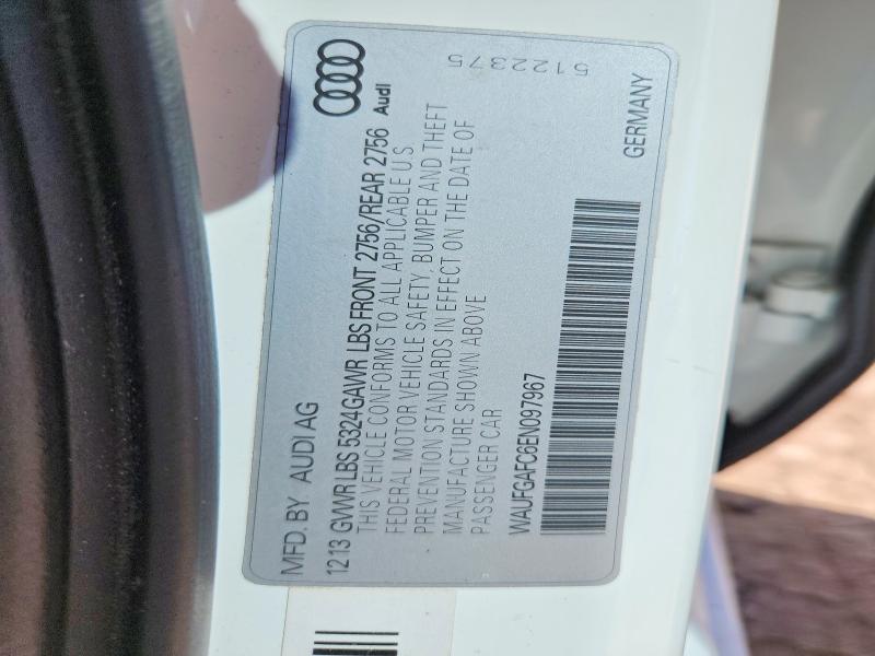 Aukcja sprzedaży 2014 Audi A6, vin: WAUFGAFC6EN097967, numer aukcji: 78132605
