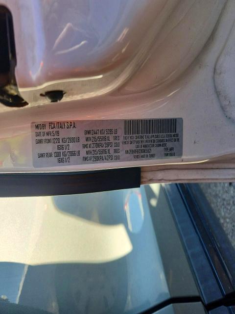 Продаж на аукціоні авто 2019 Ram Promaster City, vin: ZFBHRFBB3K6N55621, номер лоту: 50339146