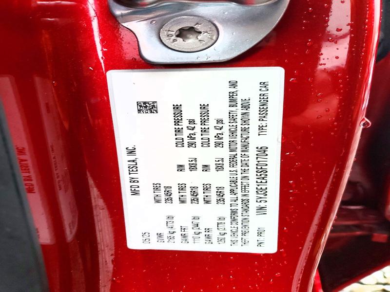 Aukcja sprzedaży 2025 Tesla Model 3, vin: 5YJ3E1EA5SF017046, numer aukcji: 41613436