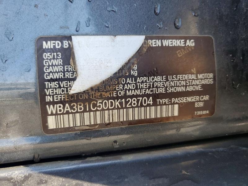 2013 Bmw 320 მანქანა იყიდება აუქციონზე, vin: WBA3B1C50DK128704, აუქციონის ნომერი: 47248666