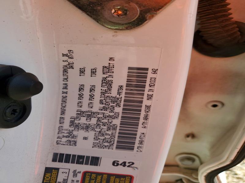 2019 Toyota Tacoma მანქანა იყიდება აუქციონზე, vin: 3TMAZ5CN3KM110829, აუქციონის ნომერი: 46093846