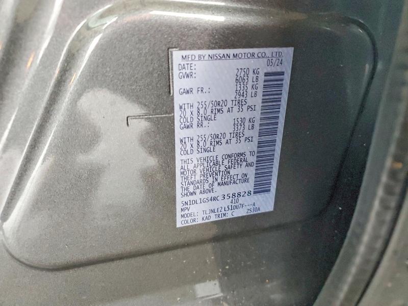 Продажа на аукционе авто 2024 Infiniti Qx60, vin: 5N1DL1GS4RC358828, номер лота: 46196476