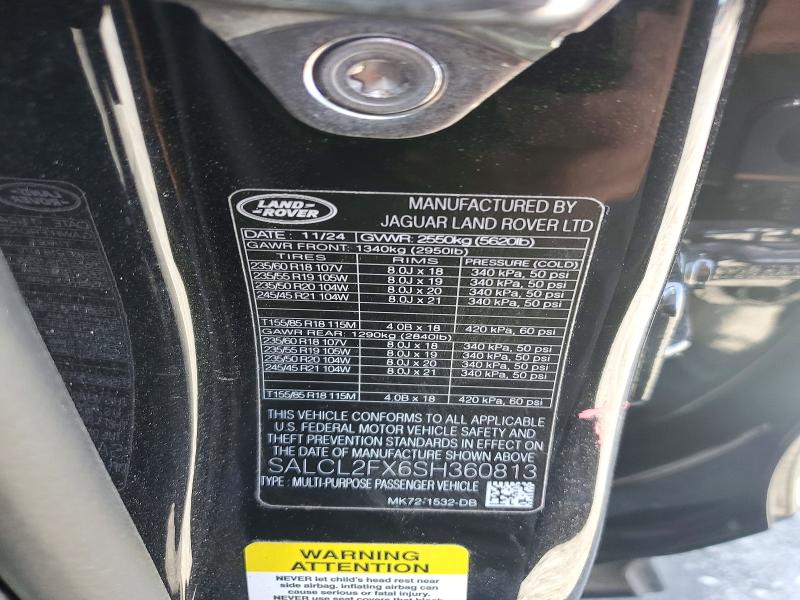 Продажа на аукционе авто 2025 Land Rover Discovery Sport, vin: SALCL2FX6SH360813, номер лота: 79291315