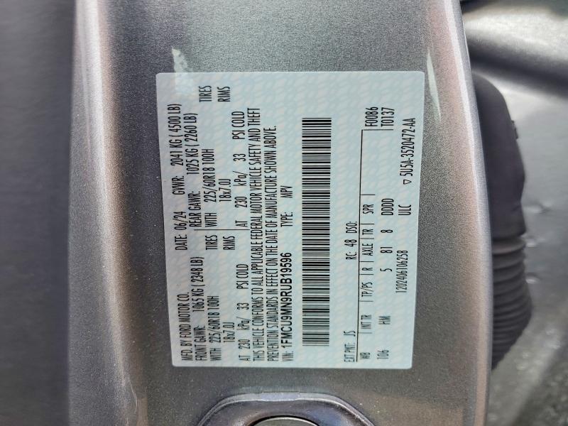Продаж на аукціоні авто 2024 Ford Escape, vin: 1FMCU9MN9RUB19596, номер лоту: 46284716