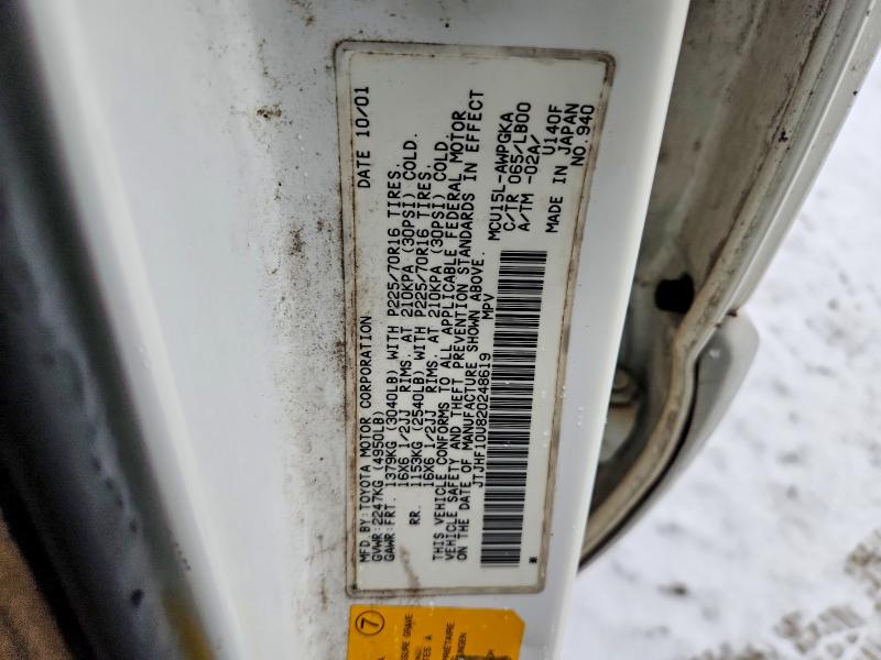 79683645 :رقم المزاد ، JTJHF10U820248619 vin ، 2002 Lexus Rx 300 مزاد بيع