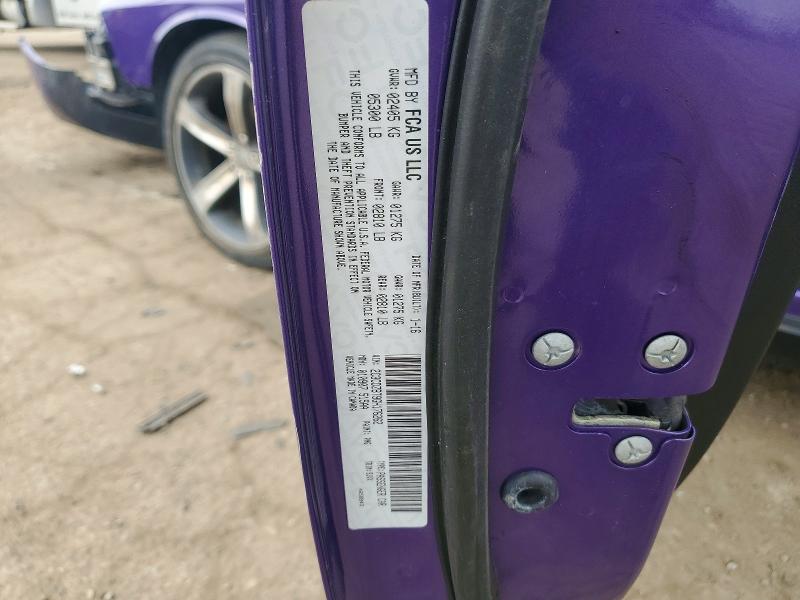 Aukcja sprzedaży 2016 Dodge Challenger, vin: 2C3CDZBT9GH176262, numer aukcji: 47060856