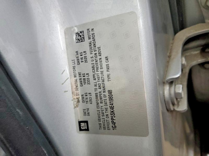 46933806 :رقم المزاد ، 1G4PP5SK4E4198048 vin ، 2014 Buick Verano مزاد بيع