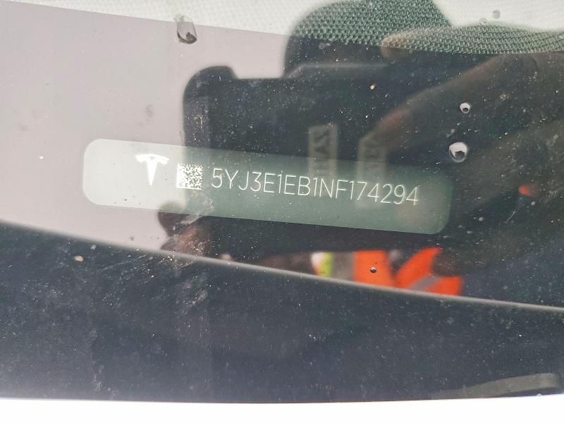 Продажа на аукционе авто 2022 Tesla Model 3, vin: 5YJ3E1EB1NF174294, номер лота: 79548935