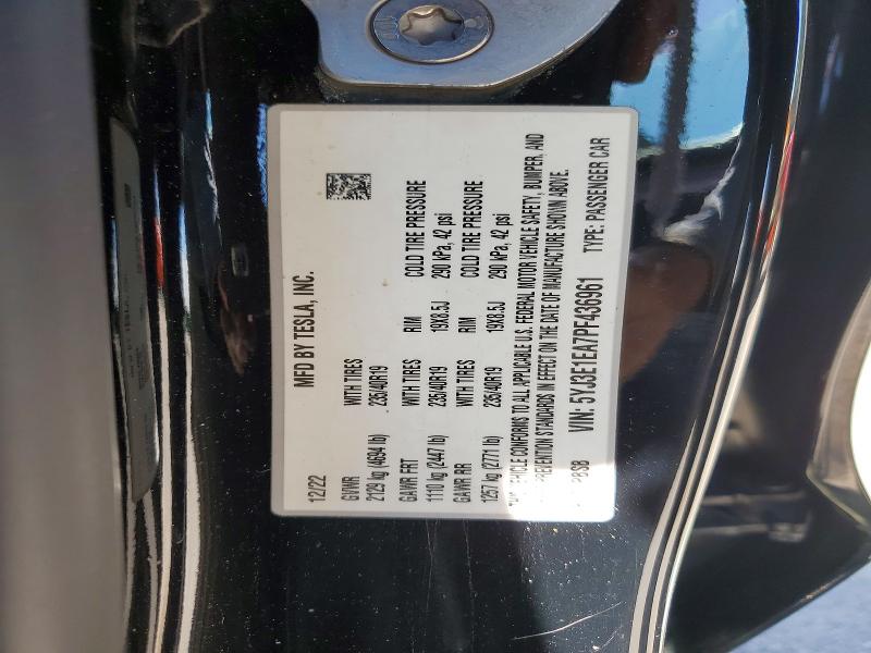 Продажа на аукционе авто 2023 Tesla Model 3, vin: 5YJ3E1EA7PF436961, номер лота: 46519156