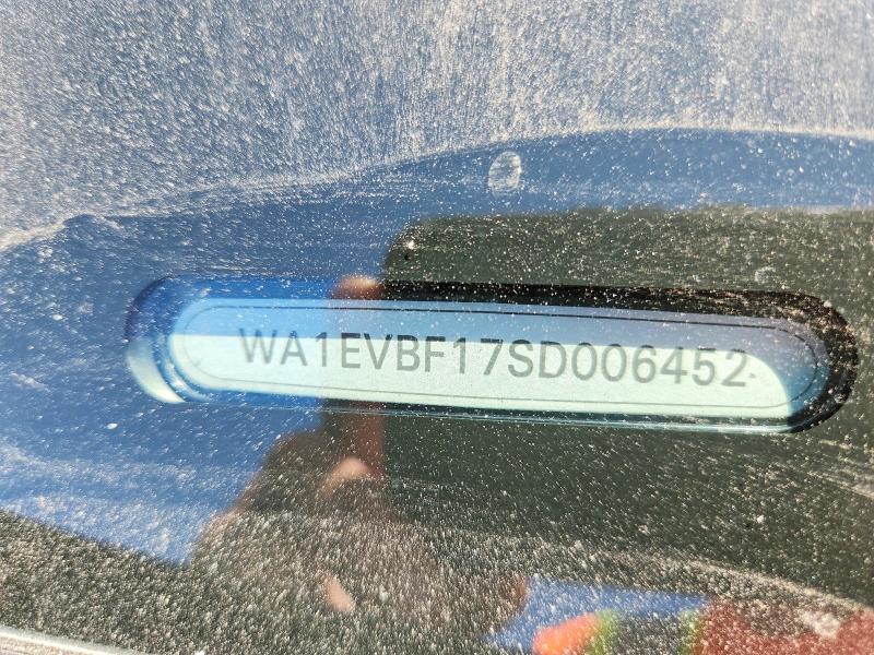 2025 Audi Q8 მანქანა იყიდება აუქციონზე, vin: WA1EVBF17SD006452, აუქციონის ნომერი: 47383686