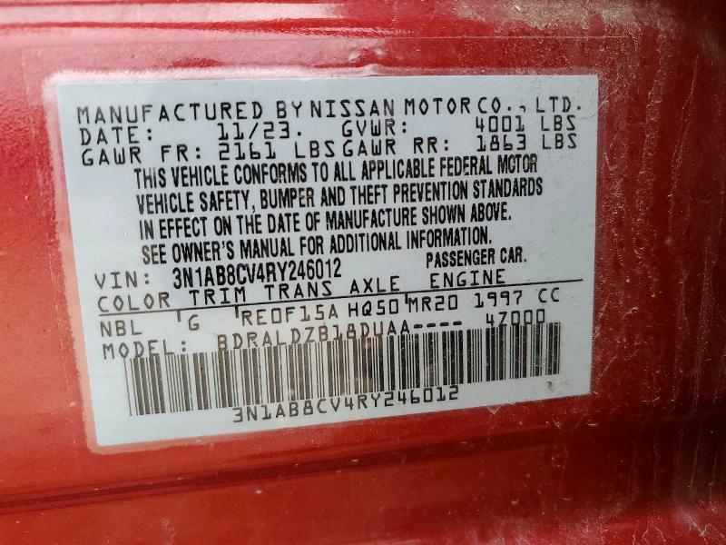 Продажа на аукционе авто 2024 Nissan Sentra, vin: 3N1AB8CV4RY246012, номер лота: 45604756