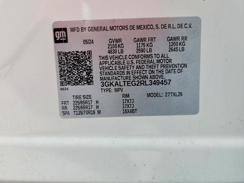 45636806 :رقم المزاد ، 3GKALTEG2RL349457 vin ، 2024 Gmc Terrain مزاد بيع