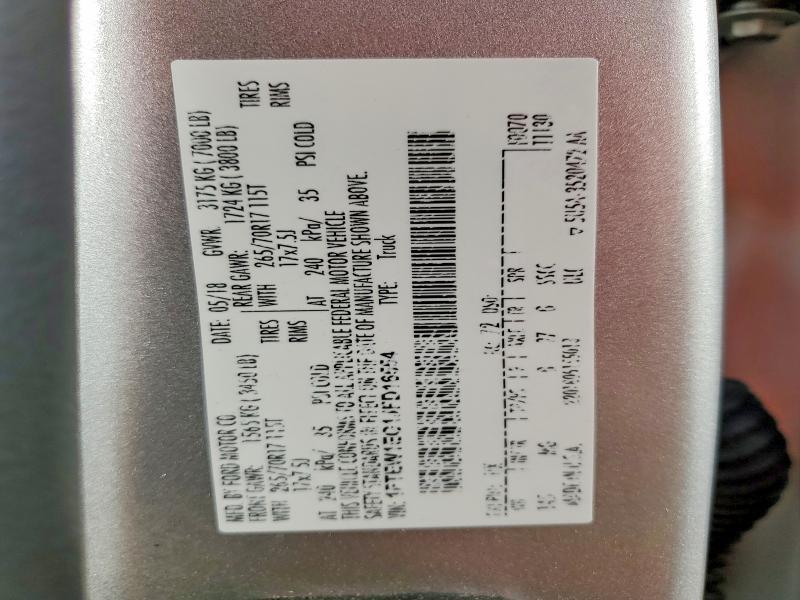 Продажа на аукционе авто 2018 Ford F150, vin: 1FTEW1EG1JFD16554, номер лота: 41719496