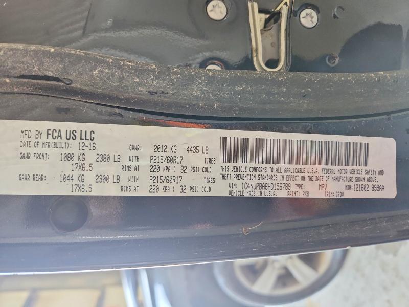 Aukcja sprzedaży 2017 Jeep Patriot, vin: 1C4NJPBA6HD156789, numer aukcji: 45783876