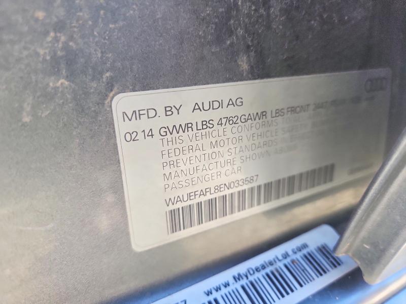 Aukcja sprzedaży 2014 Audi A4, vin: WAUEFAFL8EN033587, numer aukcji: 46868326