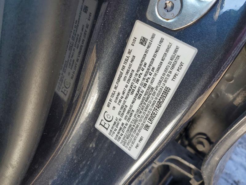 41727566 :رقم المزاد ، LRW3E7FA6RC093865 vin ، 2024 Tesla Model 3 مزاد بيع