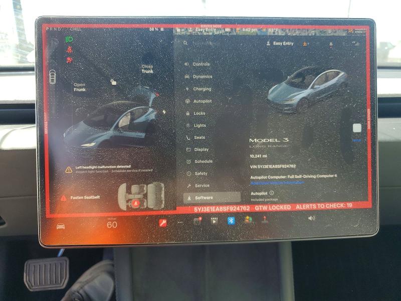 2025 Tesla Model 3 მანქანა იყიდება აუქციონზე, vin: 5YJ3E1EA8SF924762, აუქციონის ნომერი: 79669915