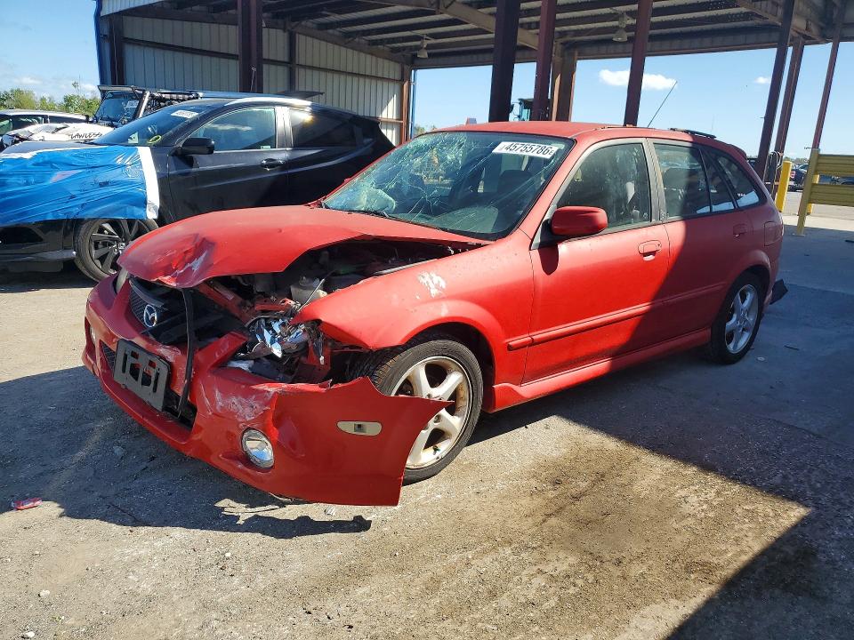 45755786 :رقم المزاد ، JM1BJ245521479102 vin ، 2002 Mazda Protege مزاد بيع