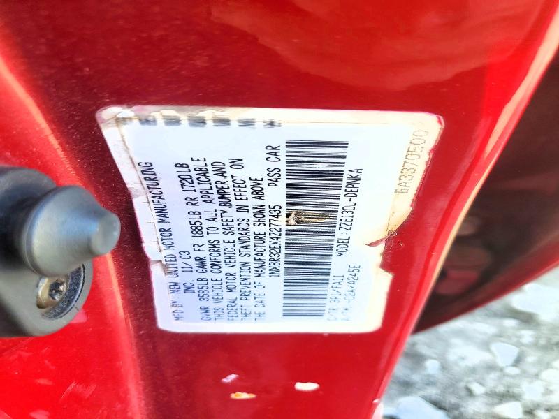 Aukcja sprzedaży 2004 Toyota Corolla, vin: 1NXBR32EX4Z277435, numer aukcji: 41623796