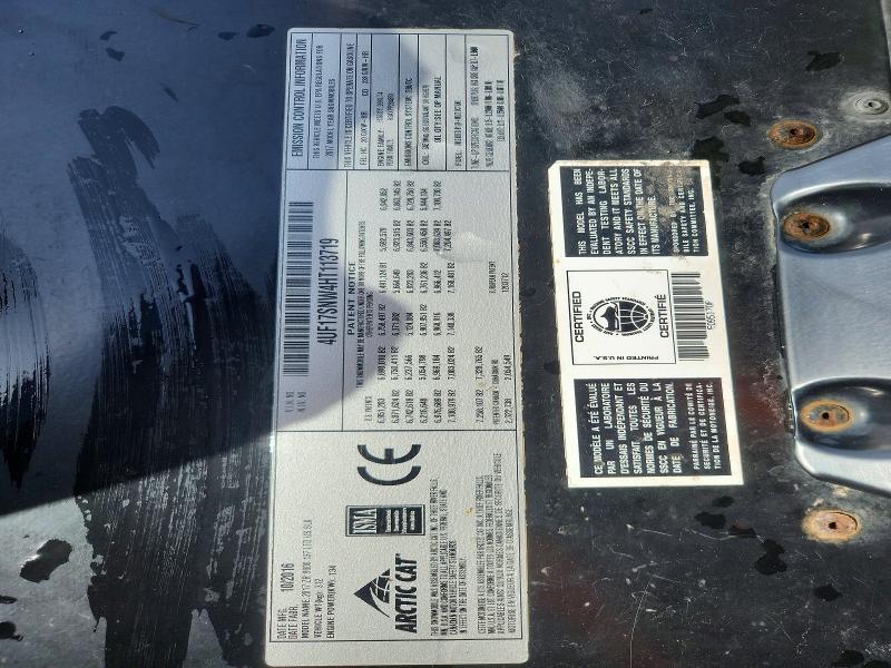 Продажа на аукционе авто 2017 Arctic Cat Arctic Cat, vin: 4UF17SNW4HT113719, номер лота: 46168876