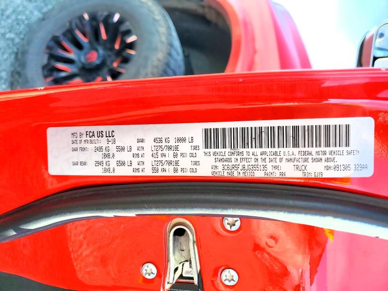 Продажа на аукционе авто 2018 Ram 2500, vin: 3C6UR5FJ8JG355135, номер лота: 78269825