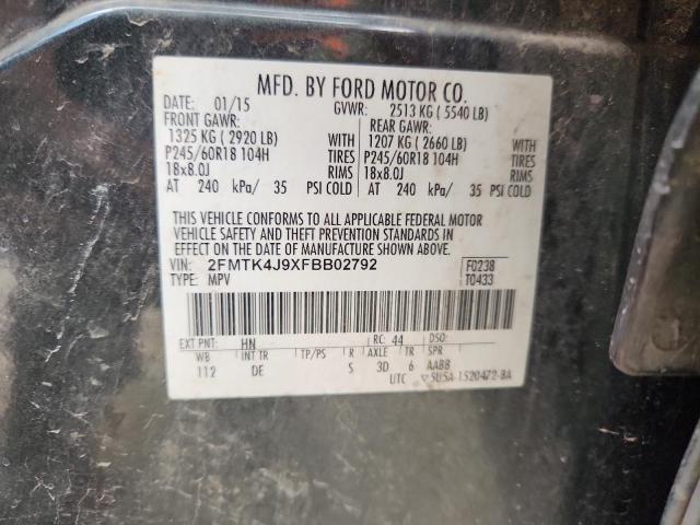 Продажа на аукционе авто 2015 Ford Edge, vin: 2FMTK4J9XFBB02792, номер лота: 99847705