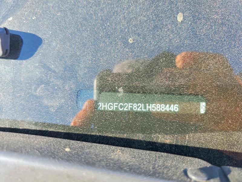 Aukcja sprzedaży 2020 Honda Civic, vin: 2HGFC2F82LH588446, numer aukcji: 46758526