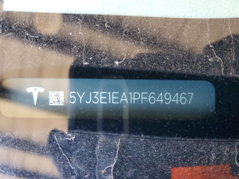 Продажа на аукционе авто 2023 Tesla Model 3, vin: 5YJ3E1EA1PF649467, номер лота: 79124135