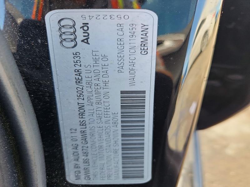 Продажа на аукционе авто 2012 Audi A6, vin: WAUDFAFC1CN119459, номер лота: 45455386