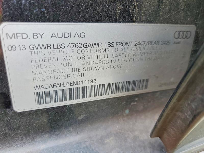 Aukcja sprzedaży 2014 Audi A4, vin: WAUAFAFL6EN014132, numer aukcji: 47988816