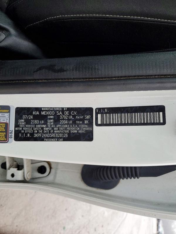 Aukcja sprzedaży 2024 Kia Forte, vin: 3KPF24AD5RE828126, numer aukcji: 79758345
