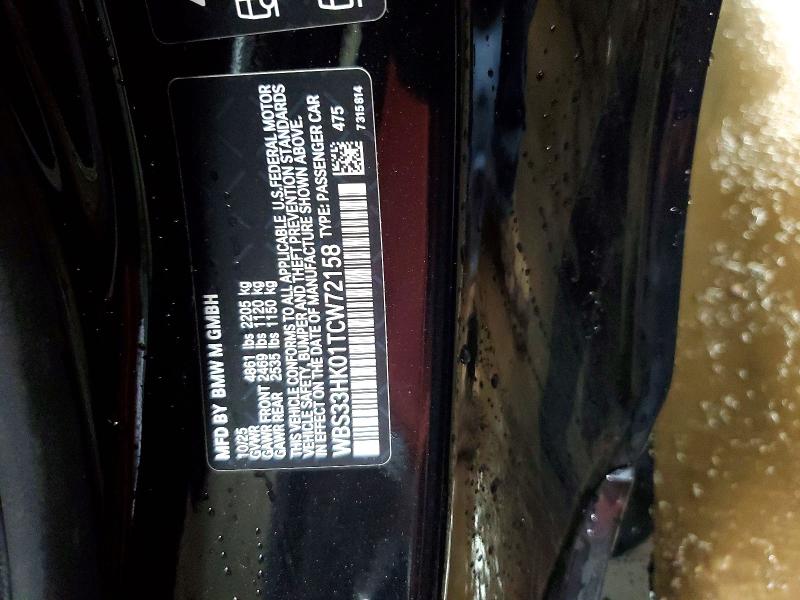 Продажа на аукционе авто 2026 Bmw M4, vin: WBS33HK01TCW72158, номер лота: 47829966