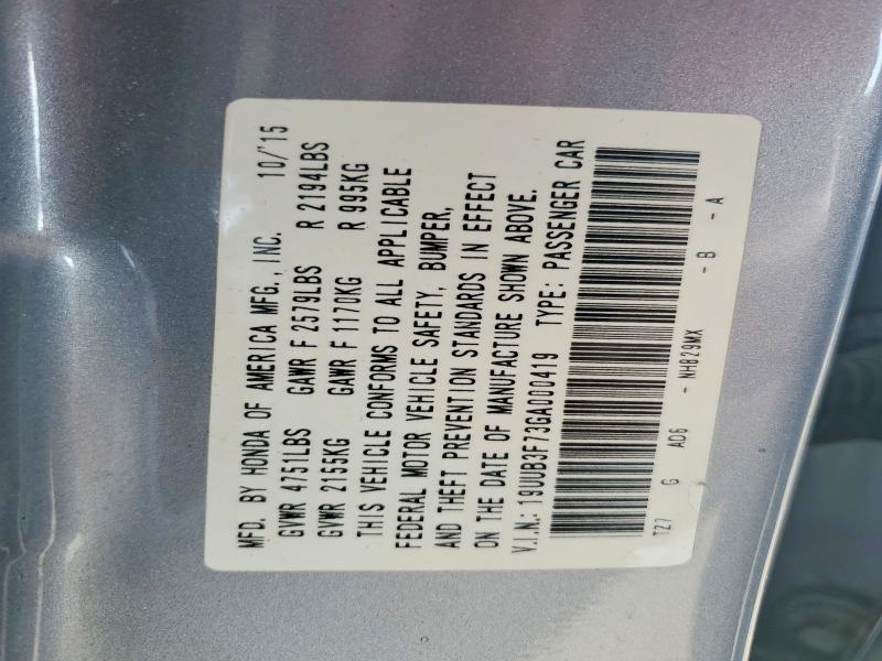 Aukcja sprzedaży 2016 Acura Tlx, vin: 19UUB3F73GA000419, numer aukcji: 77095195
