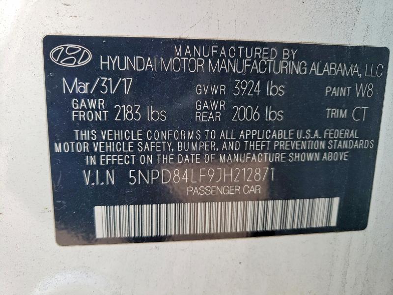 Aukcja sprzedaży 2018 Hyundai Elantra, vin: 5NPD84LF9JH212871, numer aukcji: 41954496