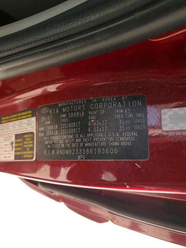 Продаж на аукціоні авто 2008 Kia Sedona, vin: KNDMB233386193606, номер лоту: 47350796